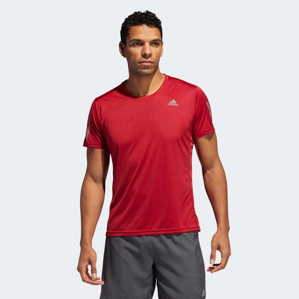 Tricou bărbătesc Adidas OWN THE RUN TEE S Bordo photo 4
