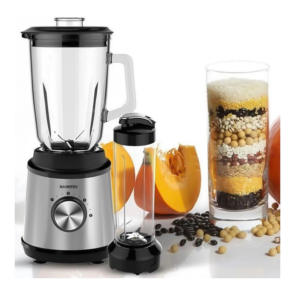 Blender Stationar Kumtel HTB03 Argintiu / 2 viteze / ml photo 4