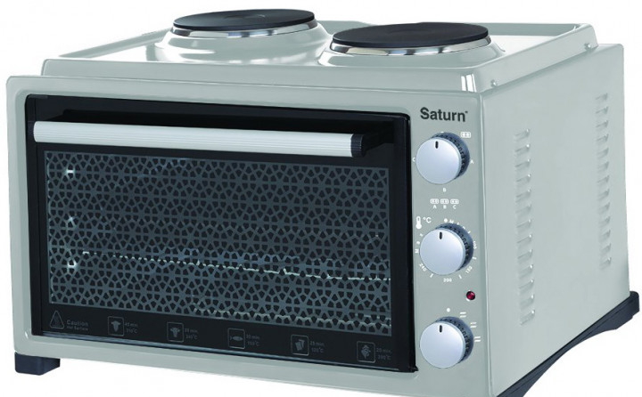 Cuptor electric Saturn STEC10703, 36 l, 13 W, Gri photo 1