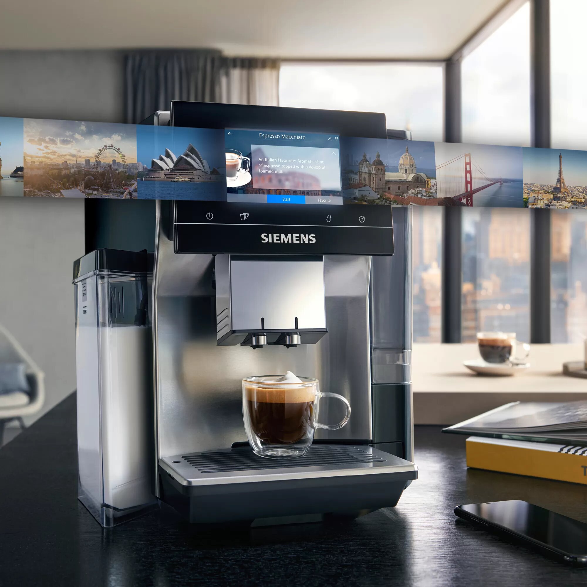 Aparat de cafea Espresso Siemens TQ707R03 / 19 bar / Espresso photo 6