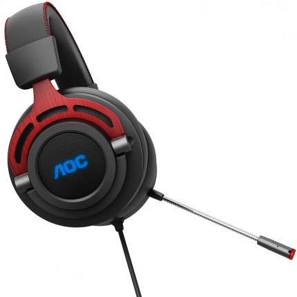 Casti Gaming AOC GH300, Black photo 8