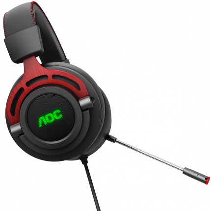 Casti Gaming AOC GH300, Black photo 9