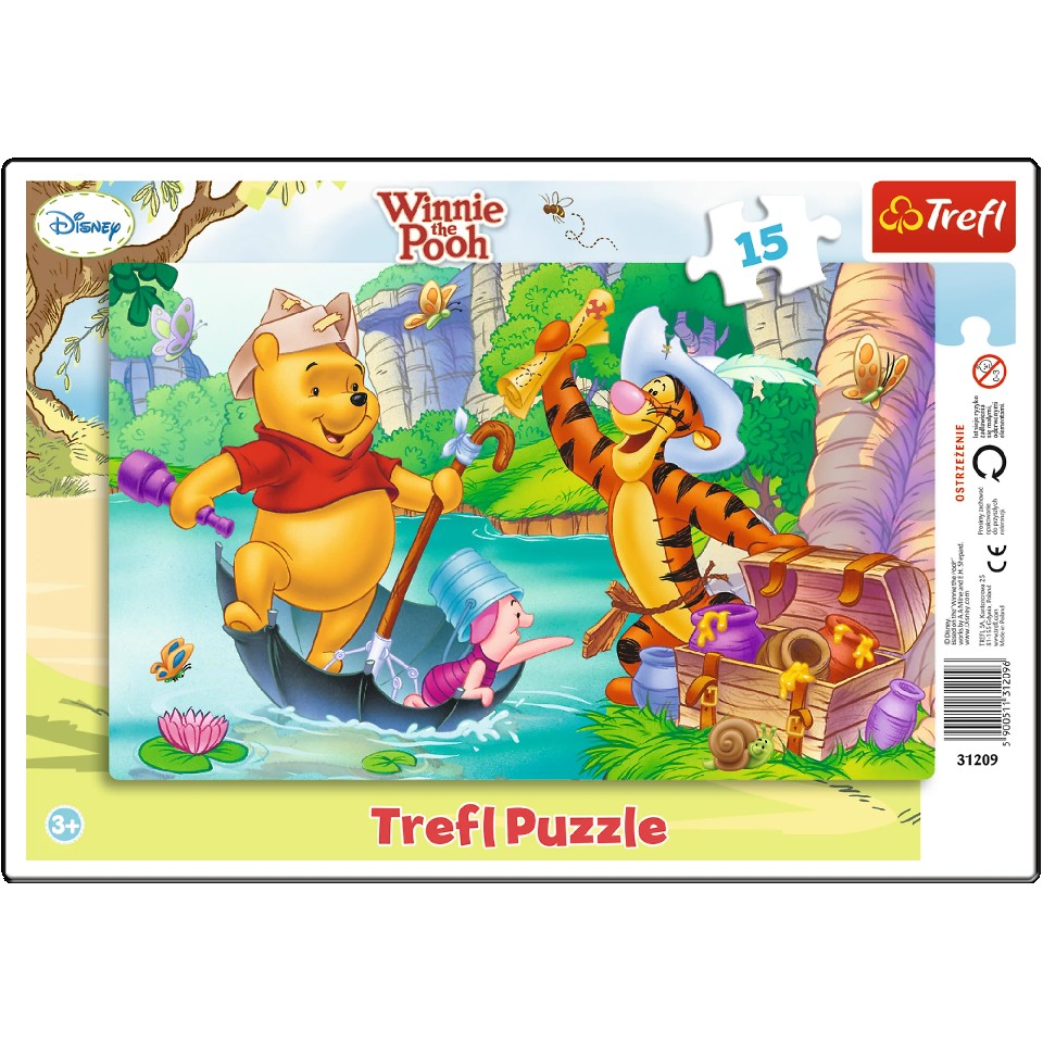 Trefl 31209 Puzzle 15 Frame Winnie The Pooh photo 1