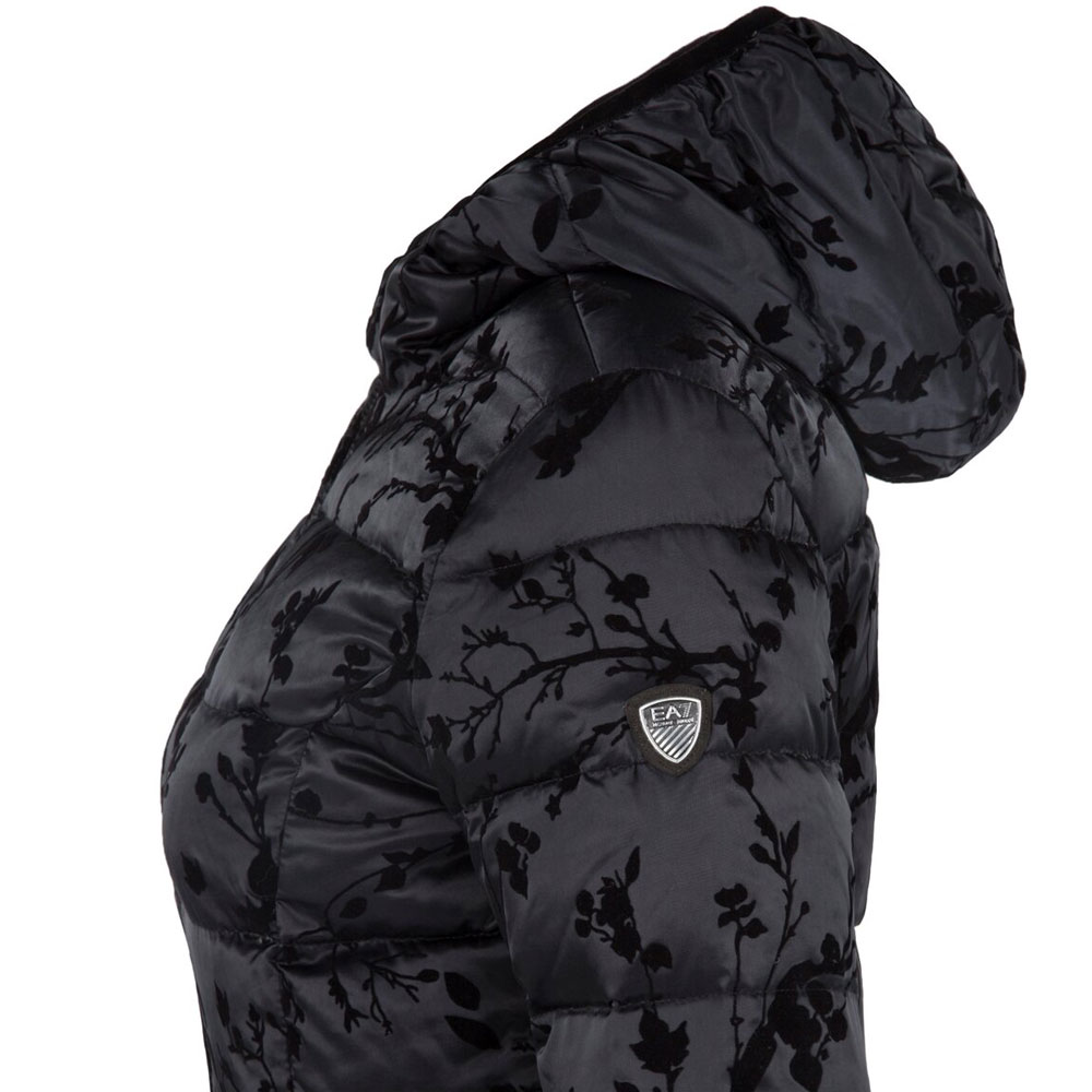 EA7 EMPORIO ARMANI TESSUTO DOWN JACKET L Negru Femei photo 2