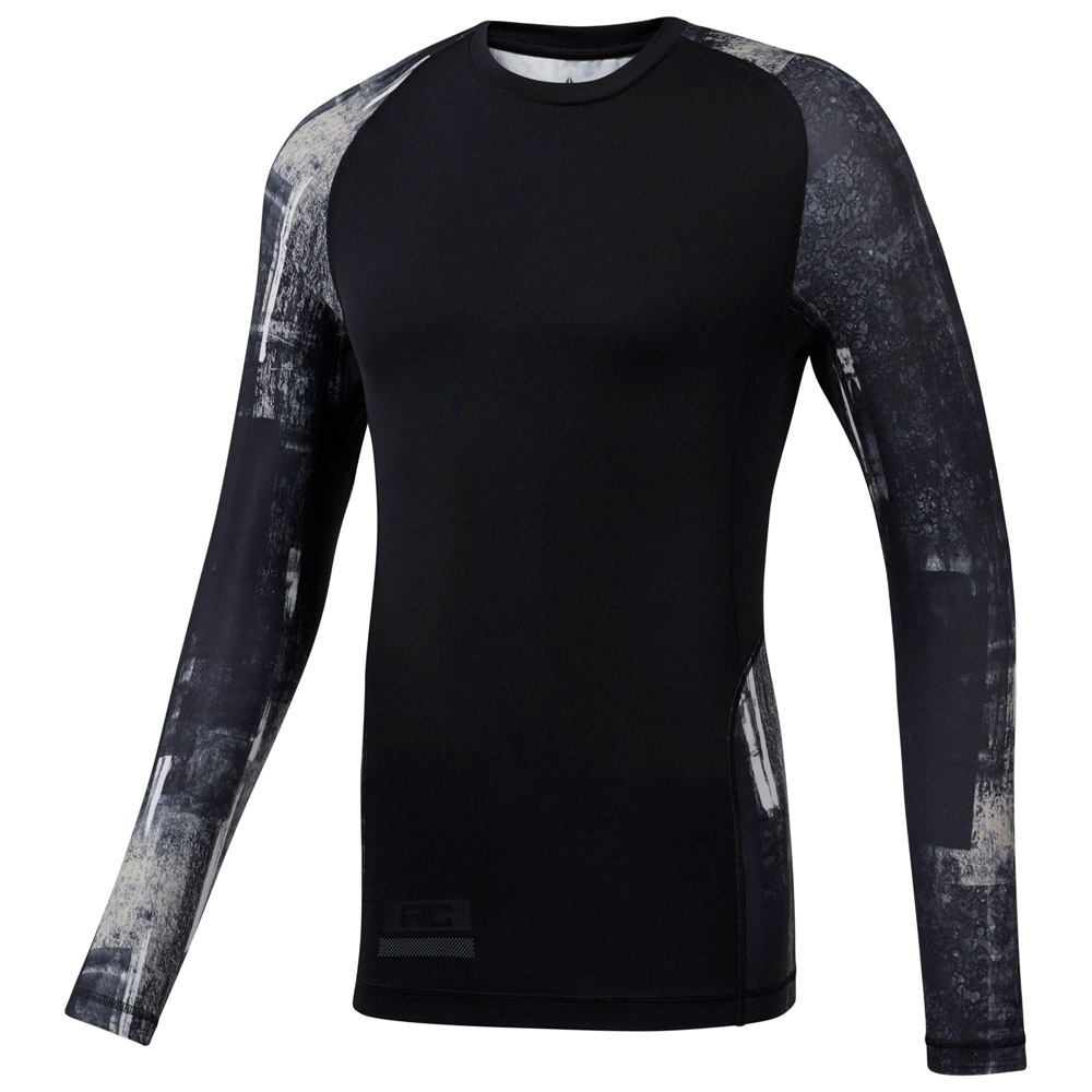 Hanorac pt bărbați Reebok Combat LS RashGuard S Negru photo 2
