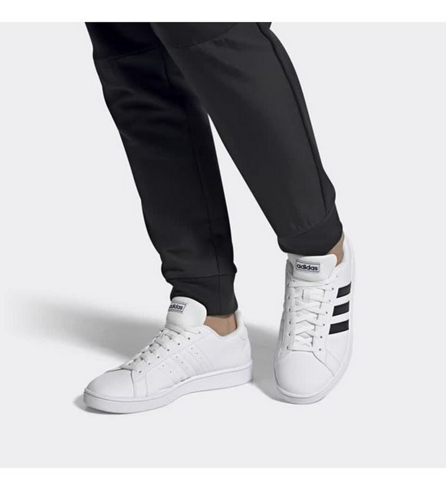 Кроссовки Adidas GRAND COURT BASE / Мужской / 42 / Белый/Черный photo 3