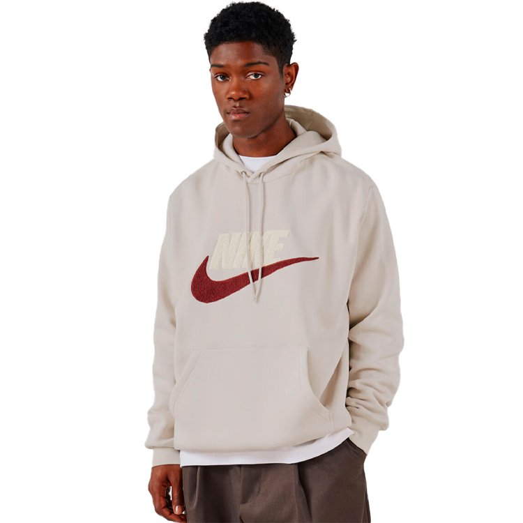 Hanorac pt bărbați Nike M NK CLUB BB PO CHNL FTRA L Alb photo 2