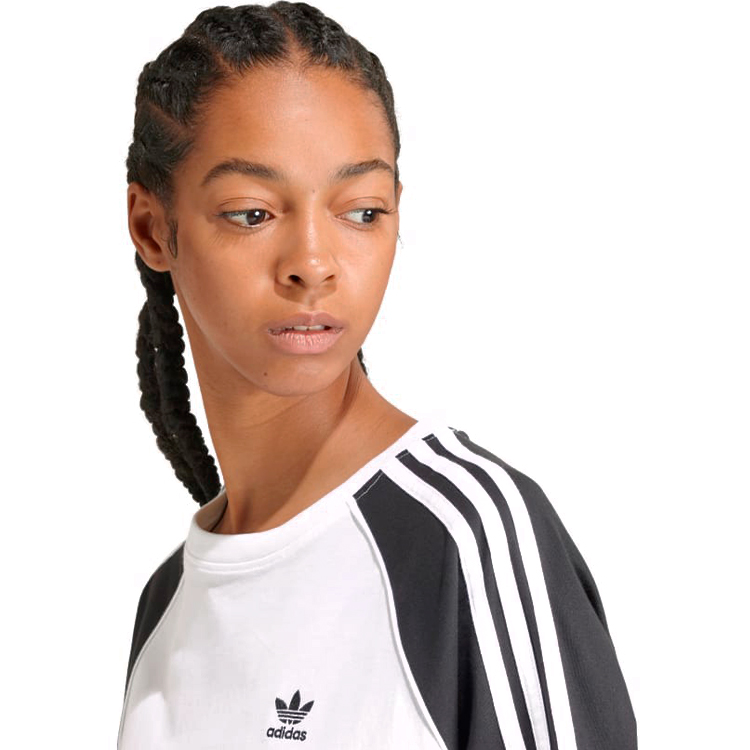 Tricou Adidas BLOCKED TEE OS 2XS Alb-negru Femei photo 3