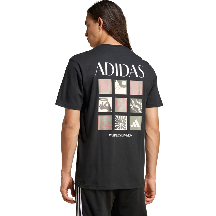 Tricou bărbătesc Adidas M WELLNESS SS T S Negru photo 3