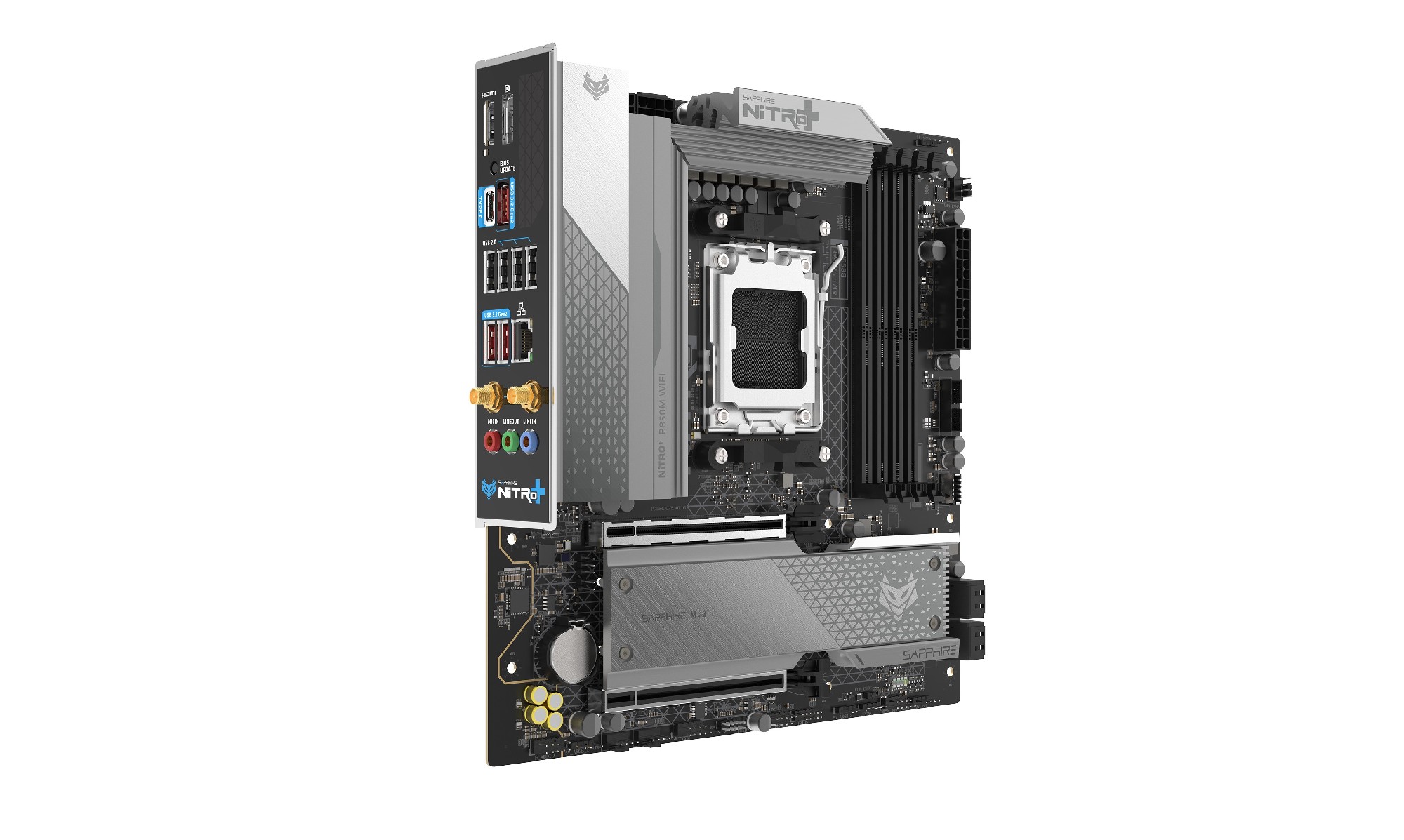 Материнская плата SAPPHIRE NITRO+ B850M WIFI/ AM5 / B850 / DDR5 / mATX photo 3