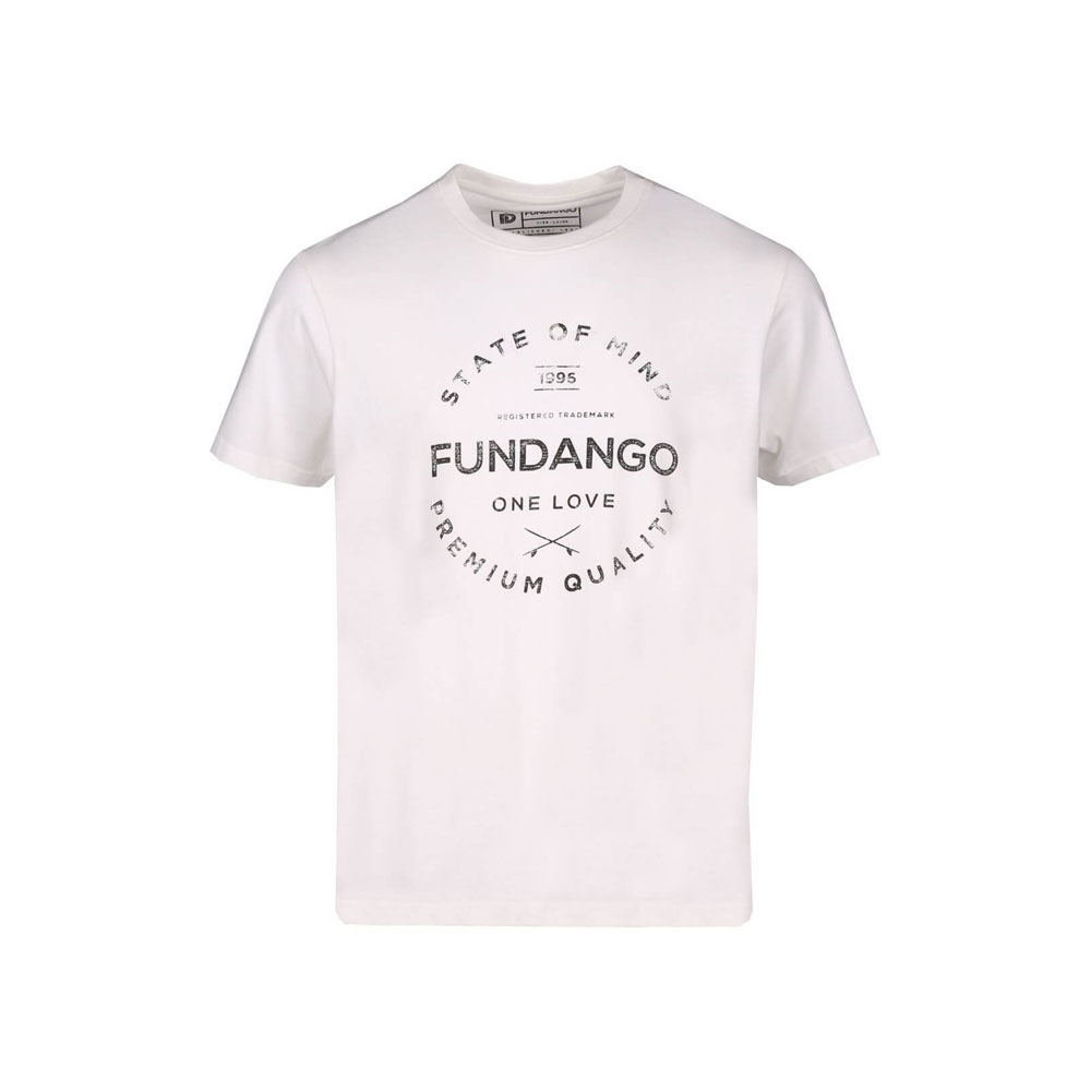 Tricou bărbătesc Fundango Basic T Logo-2 T-shirt S Alb photo 1 Tricou bărbătesc Fundango Basic T Logo-2 T-shirt S Alb photo 1