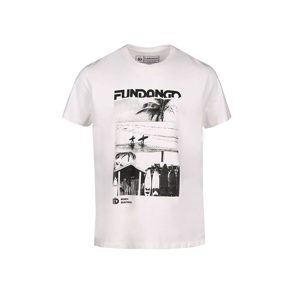 Tricou bărbătesc Fundango Basic T Logo-6 T-shirt S Alb photo 1 Tricou bărbătesc Fundango Basic T Logo-6 T-shirt S Alb photo 1
