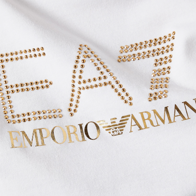 Tricou EA7 EMPORIO ARMANI TRAIN EVOLUTION W TEE SS BIG L XS Bej Femei photo 4