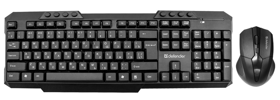 Tastatura + mouse fara fir Defender Jakarta C-805 / Membrana photo 1 Tastatura + mouse fara fir Defender Jakarta C-805 / Membrana photo 1