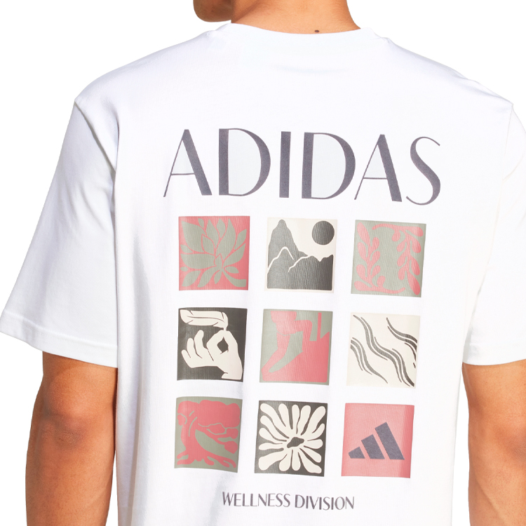 Tricou bărbătesc Adidas M WELLNESS SS T S Alb photo 3
