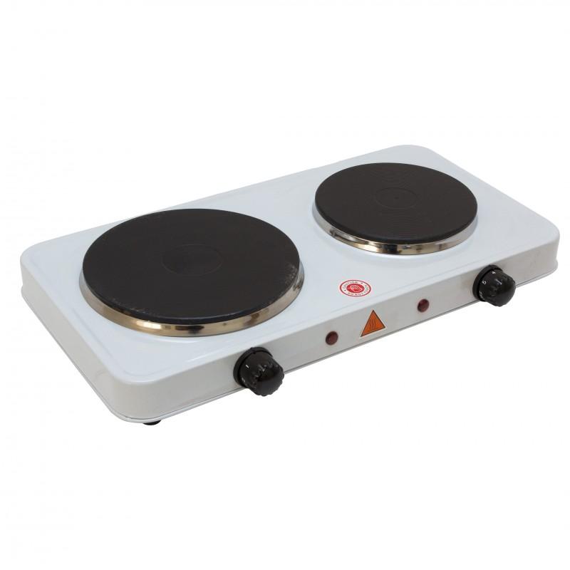 Plita de masa electrica Kitchen Kraft SGR05, 2 arzatoare, 2500 W, Alb photo 1 Plita de masa electrica Kitchen Kraft SGR05, 2 arzatoare, 2500 W, Alb photo 1