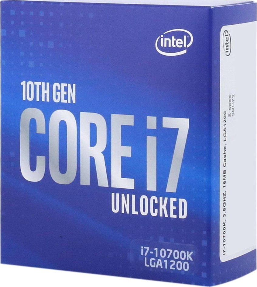 Intel® Core™ i7-10700K, S1200, 3.8-5.1GHz (8C/16T), 16MB Cache, Intel® UHD Graphics 630, 14nm 125W, Retail (without cooler) photo 1