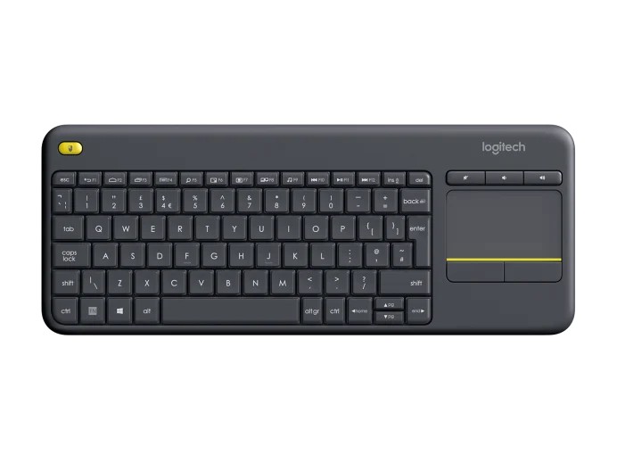 Tastatura tactila Wireless Logitech K400 Plus, Black photo 1