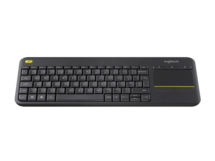 Tastatura tactila Wireless Logitech K400 Plus, Black photo 2
