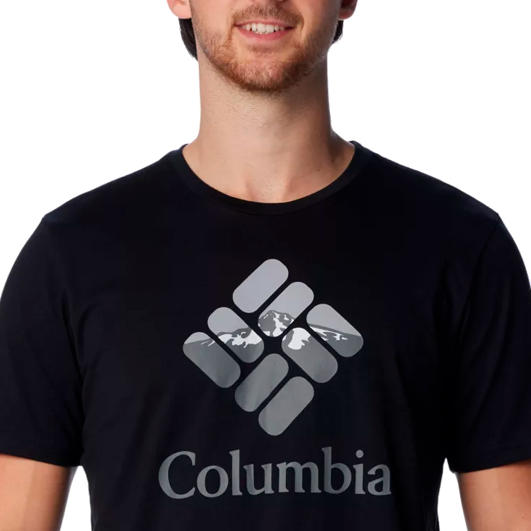 Tricou bărbătesc Columbia M Rapid Ridge Graphic Tee S Negru photo 3