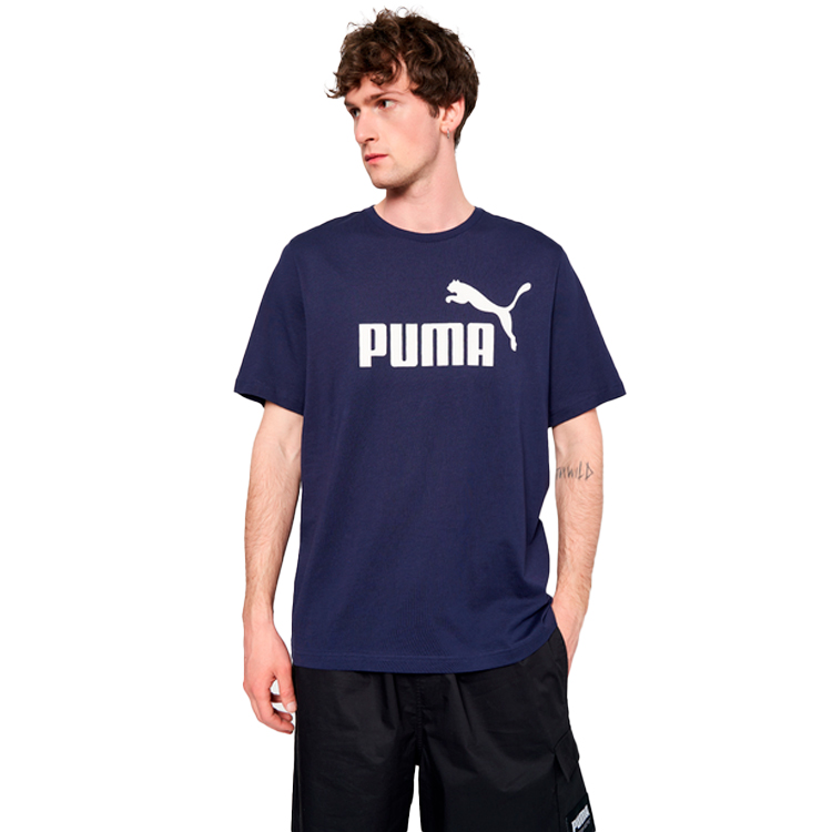 Tricou bărbătesc Puma ESS Logo Tee S Albastru photo 3
