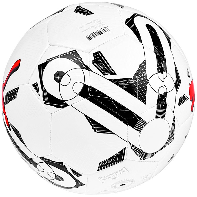 Minge fotbal Puma 8378706 / Marimea 5 / Alb-negru photo 2