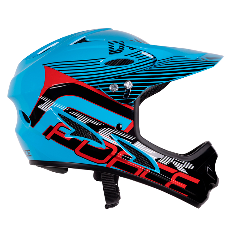 Casca de bicicleta Force TIGER downhill Negru-red-alb 902106 photo 5