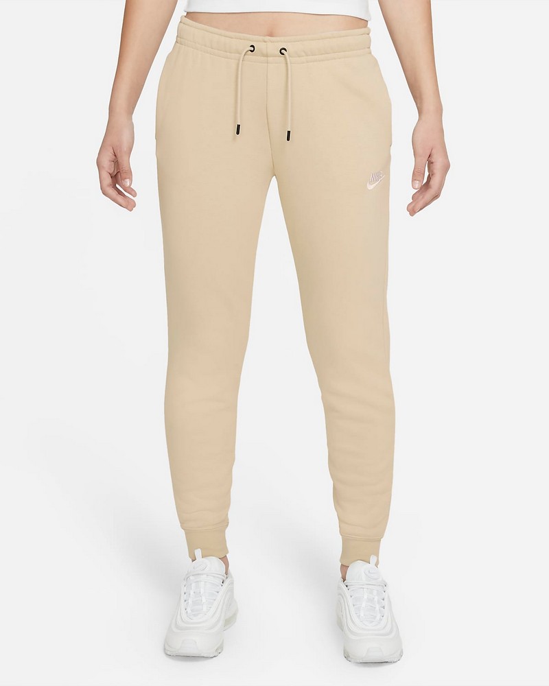 Брюки Nike W NSW ESSNTL PANT REG FLC S Бежевый Женский photo 2