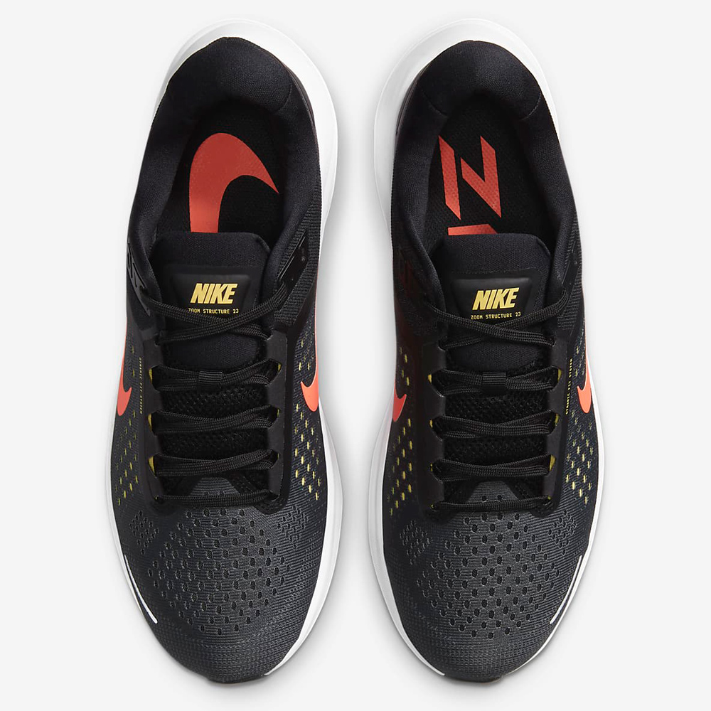 Кроссовки Nike AIR ZOOM STRUCTURE 23 / Мужской / 44 / Черный/Оранжевый photo 3