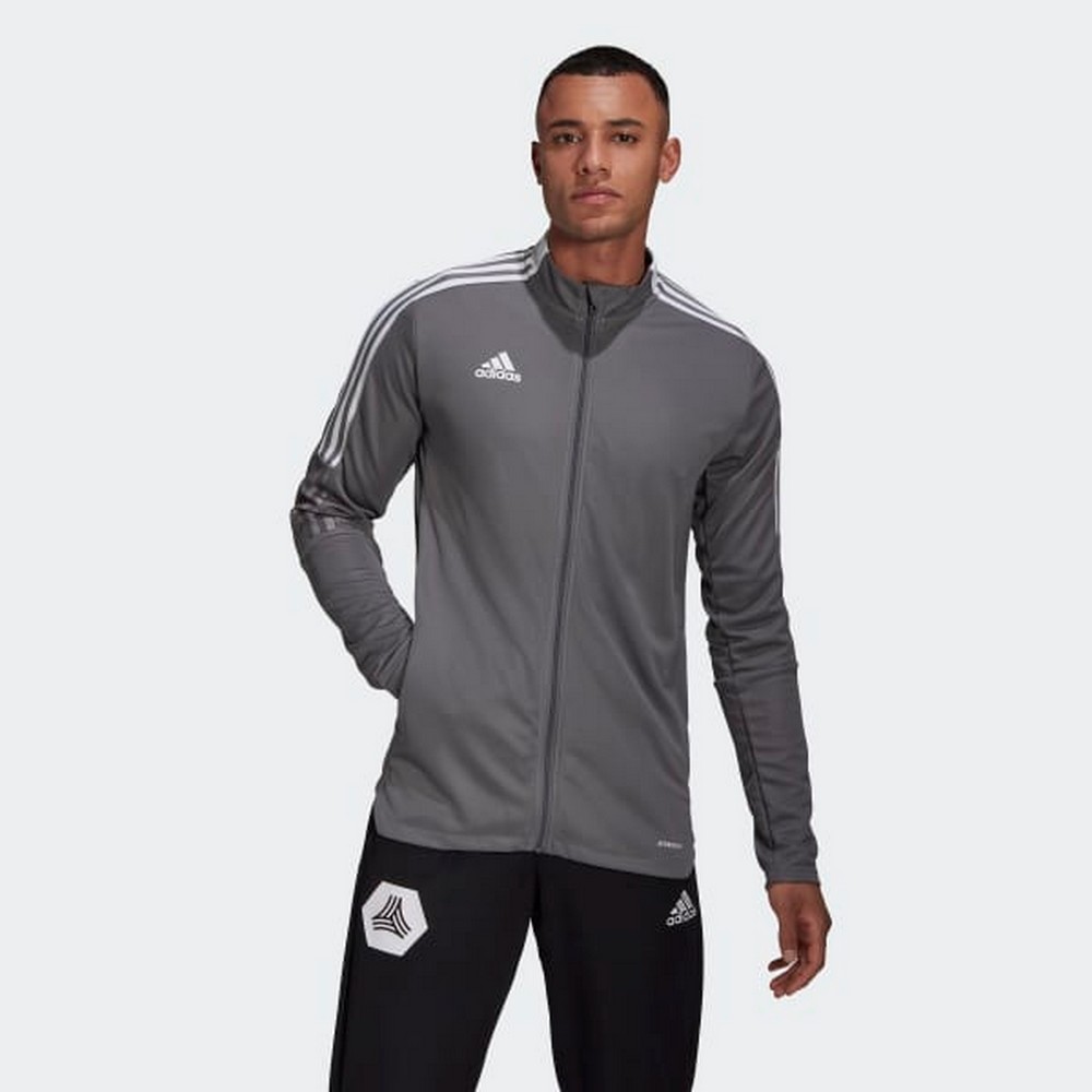 Hanorac pt bărbați Adidas TIRO21 TK JKT S Grafit photo 2