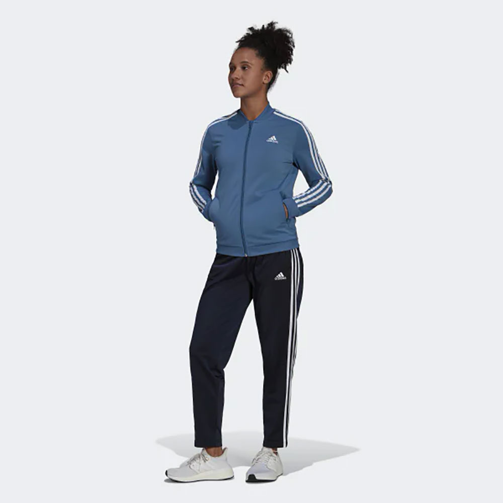 Costum Sportiv Adidas W 3S TR TS 2XS Albastru Femei photo 2