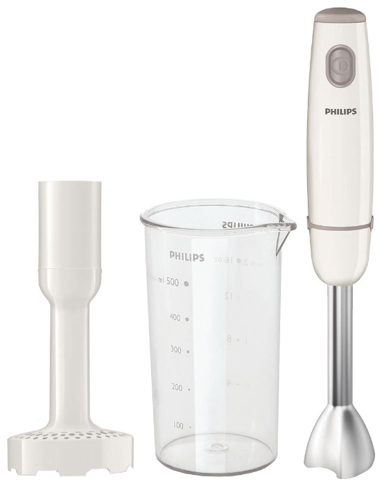 Blender Philips HR1606, 500  ml, 550 W, 1 trepte viteza, Alb photo 1