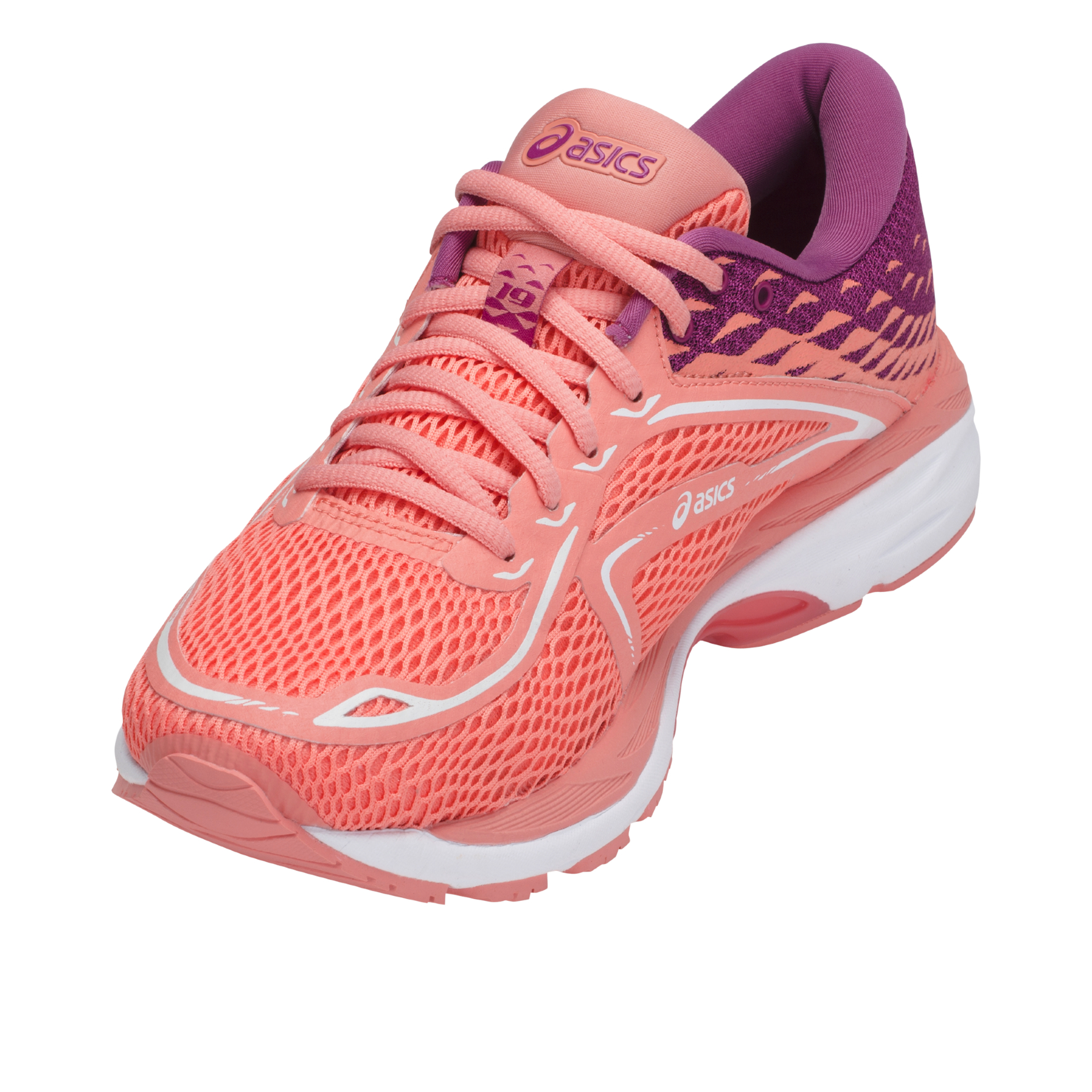 Кроссовки Asics GEL-CUMULUS 19 / Женский / 37.5 / Оранжевый/Фиолетовый photo 4