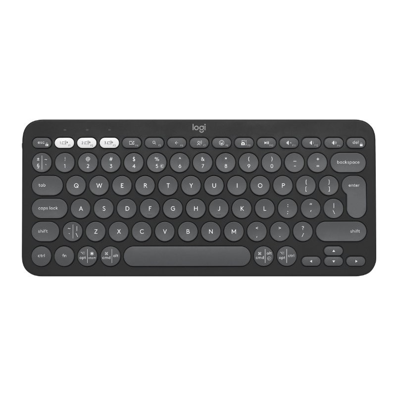 Беспроводная Клавиатура Logitech Pebble Keys2 K380s / Bluetooth / Graphite photo 1