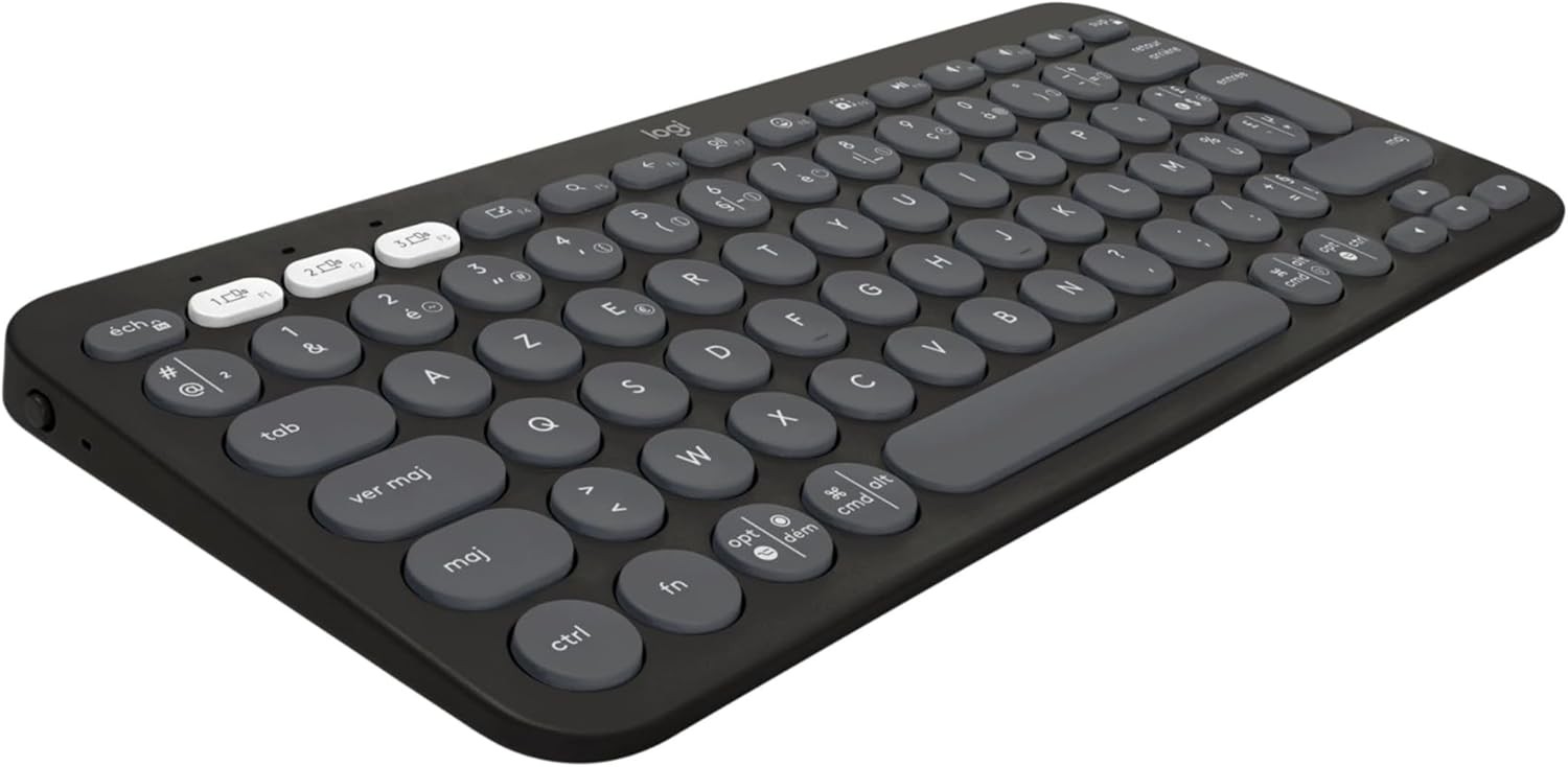 Беспроводная Клавиатура Logitech Pebble Keys2 K380s / Bluetooth / Graphite photo 3