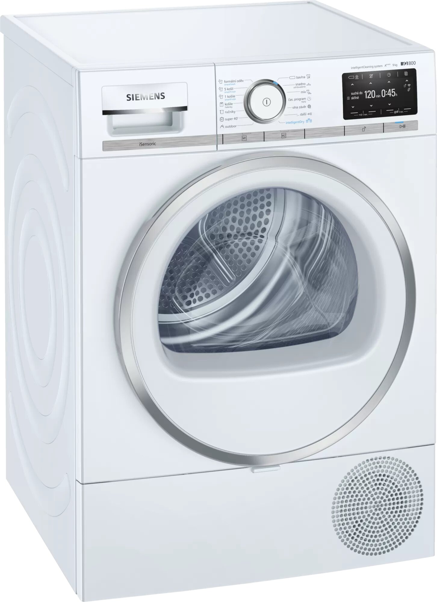 Сушильная машина с тепловым насосом Siemens WT47XEH0CS / 9 кг / A+++ / Белый photo 1