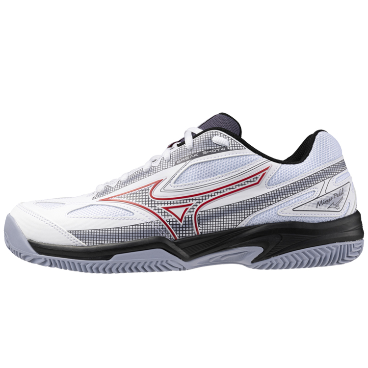 Кроссовки Mizuno BREAK SHOT 4 PADEL / Унисекс / 40 / Белый/Красный/Серый photo 1 Кроссовки Mizuno BREAK SHOT 4 PADEL / Унисекс / 40 / Белый/Красный/Серый photo 1