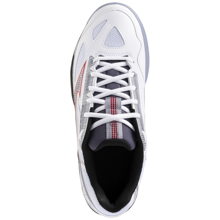 Кроссовки Mizuno BREAK SHOT 4 PADEL / Унисекс / 40 / Белый/Красный/Серый photo 4