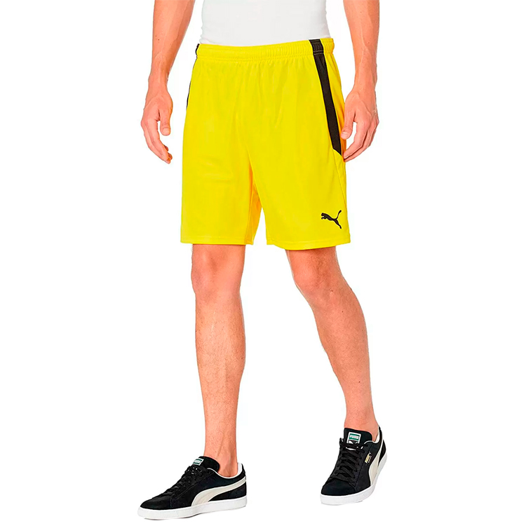 Шорты мужские Puma teamLIGA Shorts Cyber S Желтый photo 3