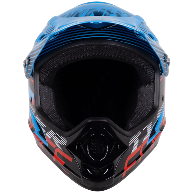 Casca de bicicleta Force TIGER downhill Negru-rosu-albastru 902107 photo 3