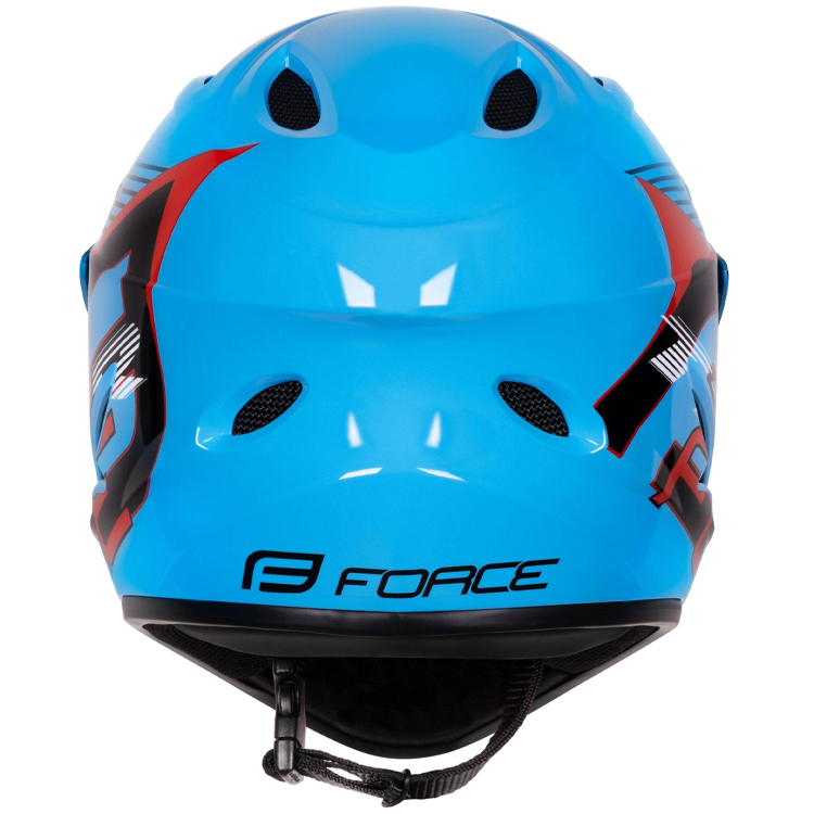 Casca de bicicleta Force TIGER downhill Negru-rosu-albastru 902107 photo 4