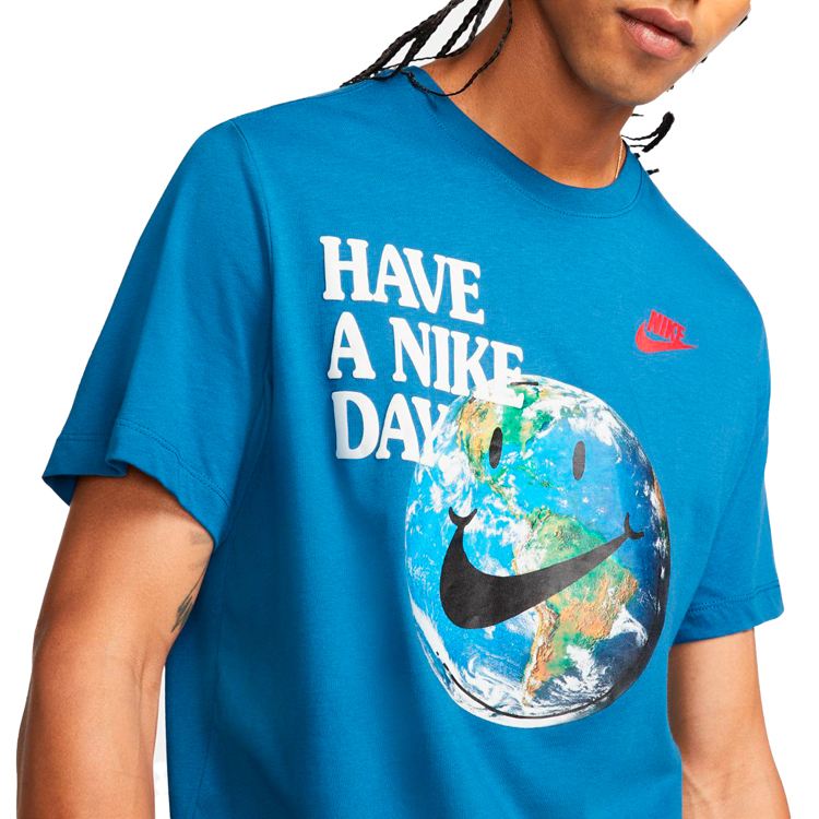 Tricou bărbătesc Nike M NSW ESS+ STMT 1 TEE L Albastru photo 4