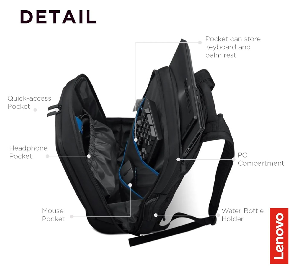 Rucsac p/u notebook Lenovo Armored Backpack II (GX40V10007) photo 13