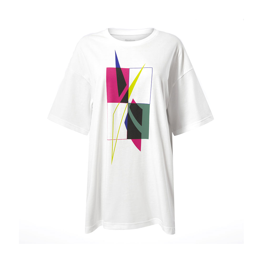 Tricou Reebok Oversized Vector / Femei / XS / Alb photo 1 Tricou Reebok Oversized Vector / Femei / XS / Alb photo 1