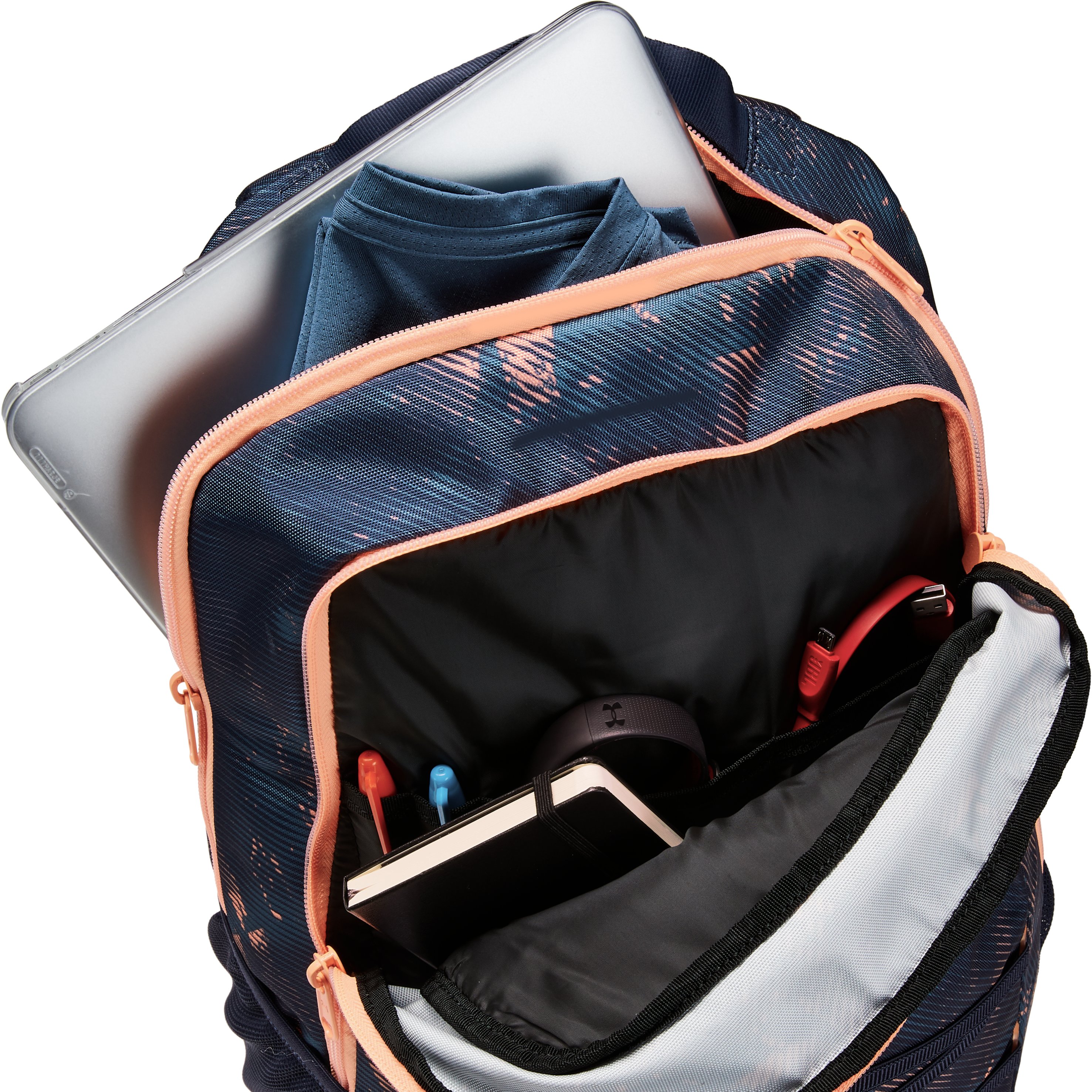 Рюкзак  Under Armour UA Imprint Backpack/1316408/Синий/Оранжевый photo 3