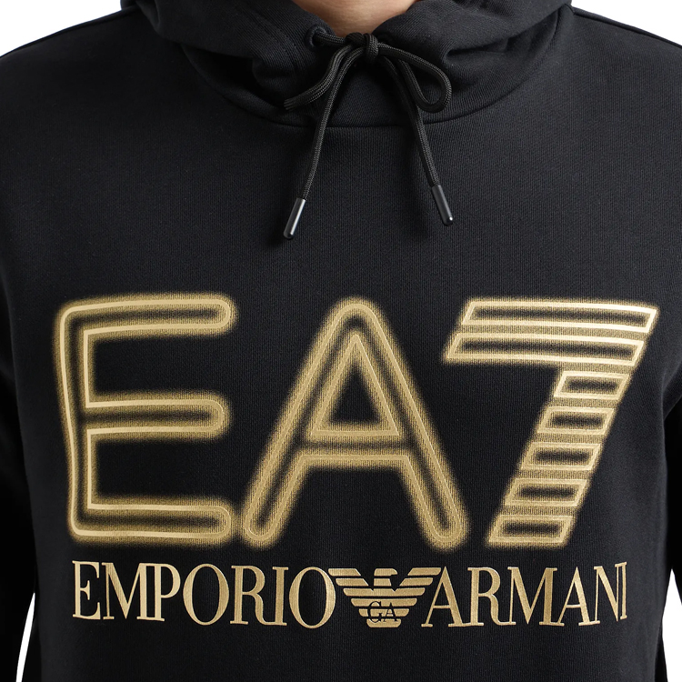 Hanorac pt bărbați EA7 EMPORIO ARMANI SWEATSHIRT S Negru photo 3