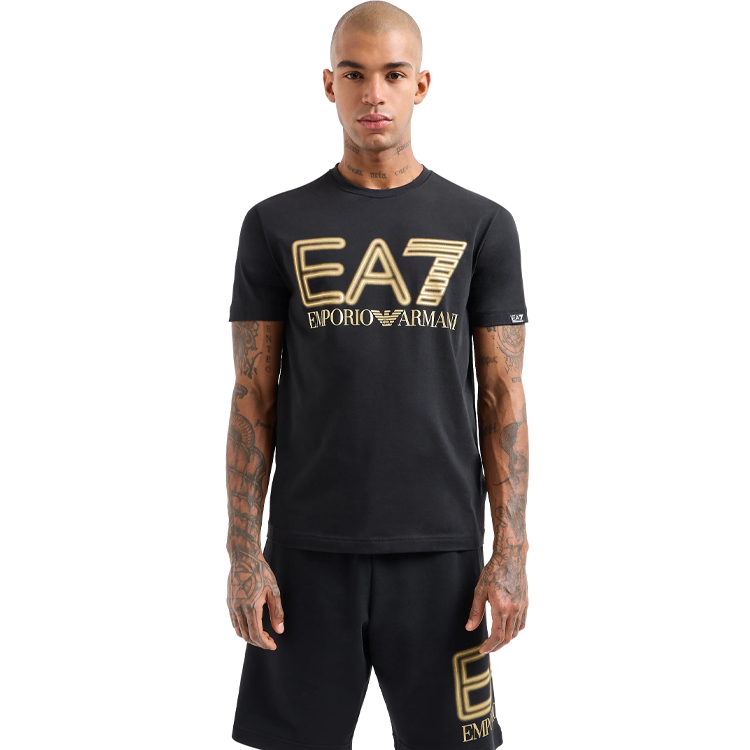 Tricou bărbătesc EA7 EMPORIO ARMANI T-Shirt M Negru photo 2
