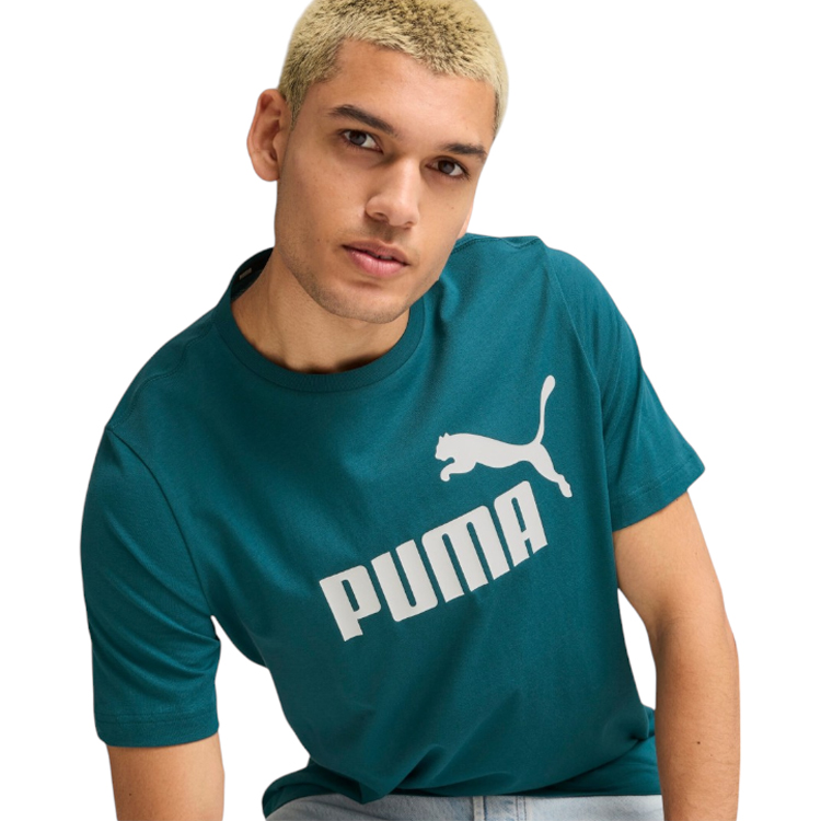 Tricou bărbătesc Puma ESS Logo Tee S Verde photo 2