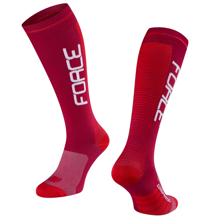 Носки Унисекс Force F COMPRESS 42-47 Красный photo 1 Носки Унисекс Force F COMPRESS 42-47 Красный photo 1