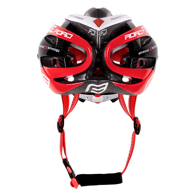 Casca de bicicleta Force ROAD Negru-rosu-alb 902608 photo 2